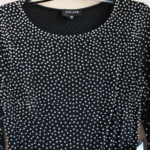 XSCAPE Silver Beaded Dress